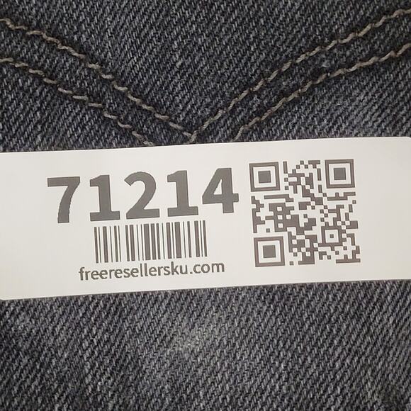 LEVIS 514 Straight Jeans 32x31 (33x32) Black Faded All-Over - Picture 16 of 16